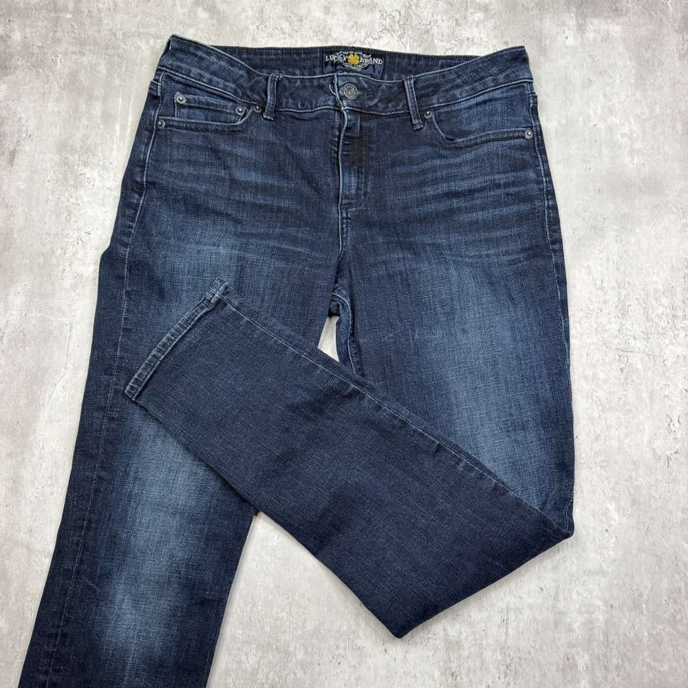 Lucky Brand Lolita Skinny Denim Jeans Womens Size 10 R Blue 30x29 Dark Wash